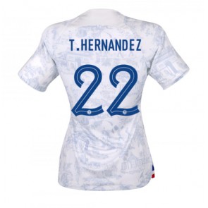 Lacne Ženy Futbalové dres Francúzsko Theo Hernandez #22 MS 2022 Krátky Rukáv - Preč